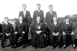 Bishop Edward Galvin with Students