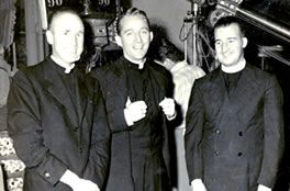 Columban Fr. Patrick O'Connor (left) with Bing Crosby