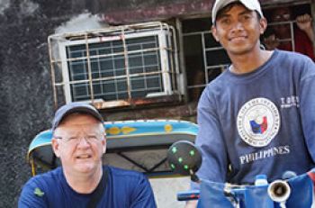 Columban Father Oliver McCrossan organized Pedal to Live in 2006.