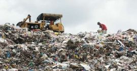 Payatas trash mountain in the Philippines