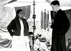 Columban Fr. John O'Connell at a Peru market place